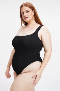 GOOD AMERICAN One-Pieces ALWAYS FITS HOT SHOULDER ONE-PIECE | BLACK001