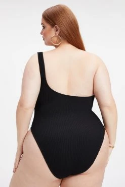 GOOD AMERICAN One-Pieces ALWAYS FITS HOT SHOULDER ONE-PIECE | BLACK001