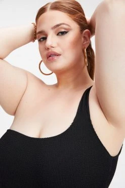 GOOD AMERICAN One-Pieces ALWAYS FITS HOT SHOULDER ONE-PIECE | BLACK001