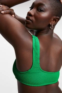 GOOD AMERICAN ALWAYS FITS ONE SHOULDER TOP | SUMMER GREEN002