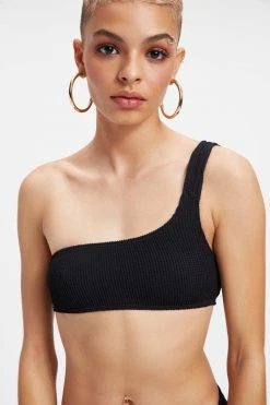 Hot Sale ๐ GOOD AMERICAN ALWAYS FITS ONE SHOULDER TOP | BLACK001 Bikini Tops ๐ฅฐ 15 GOOD AMERICAN ALWAYS FITS ONE SHOULDER TOP | BLACK001 Bikini Tops