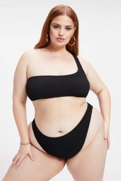 Hot Sale ๐ GOOD AMERICAN ALWAYS FITS ONE SHOULDER TOP | BLACK001 Bikini Tops ๐ฅฐ 16 GOOD AMERICAN ALWAYS FITS ONE SHOULDER TOP | BLACK001 Bikini Tops