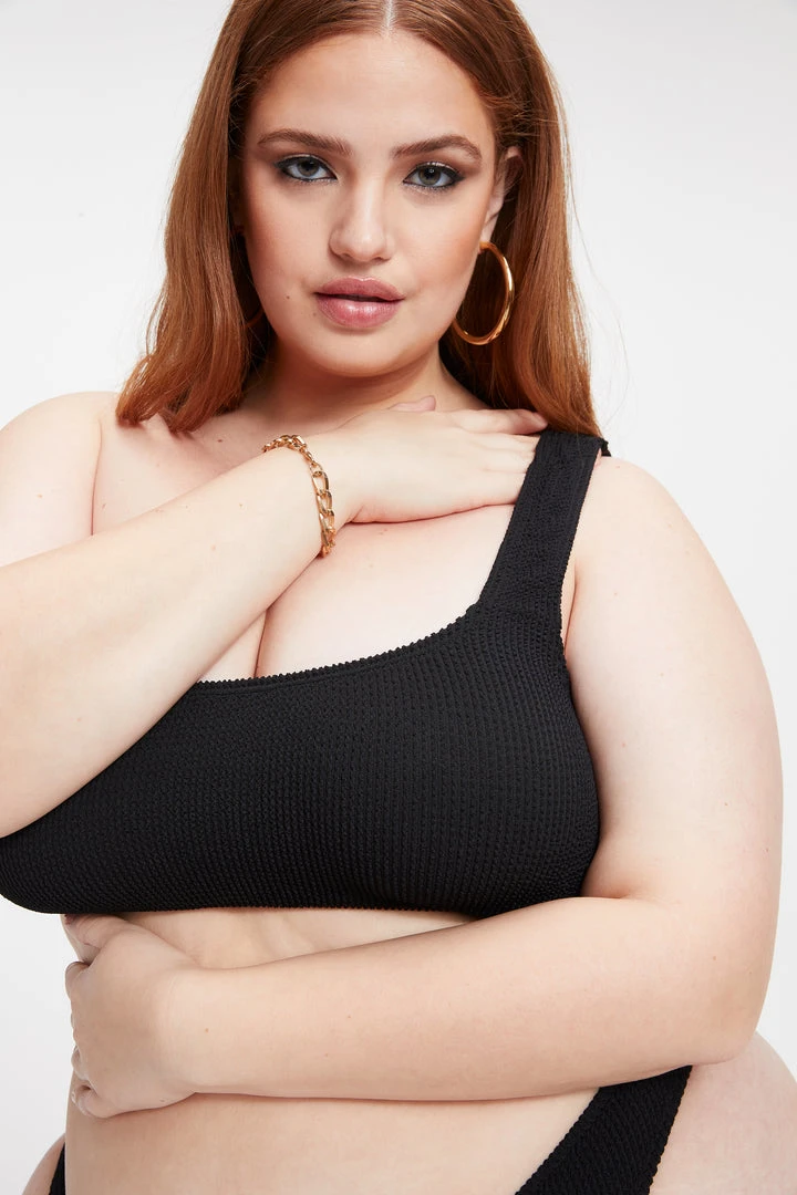 Hot Sale ๐ GOOD AMERICAN ALWAYS FITS ONE SHOULDER TOP | BLACK001 Bikini Tops ๐ฅฐ 10 GOOD AMERICAN ALWAYS FITS ONE SHOULDER TOP | BLACK001 Bikini Tops