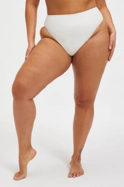 GOOD AMERICAN Bikini Bottoms GOOD WAIST COMPRESSION BOTTOM | IVORY001