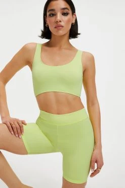 GOOD AMERICAN GOOD COMPRESSION SWIM TANK | KEY LIME001