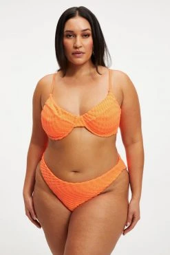 Coupon 🌟 GOOD AMERICAN JACQUARD DEMI TOP | ORANGE CREAM001 🔥 19 GOOD AMERICAN JACQUARD DEMI TOP | ORANGE CREAM001