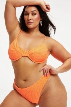 Coupon 🌟 GOOD AMERICAN JACQUARD DEMI TOP | ORANGE CREAM001 🔥 17 GOOD AMERICAN JACQUARD DEMI TOP | ORANGE CREAM001