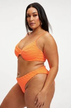 Coupon 🌟 GOOD AMERICAN JACQUARD DEMI TOP | ORANGE CREAM001 🔥 20 GOOD AMERICAN JACQUARD DEMI TOP | ORANGE CREAM001