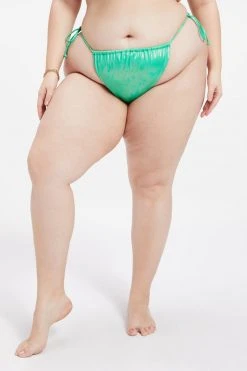 Promo ⭐ GA-SALE SHIMMER TINY TIES BOTTOM | METALLIC GREEN001 ✨ 17 GA-SALE SHIMMER TINY TIES BOTTOM | METALLIC GREEN001