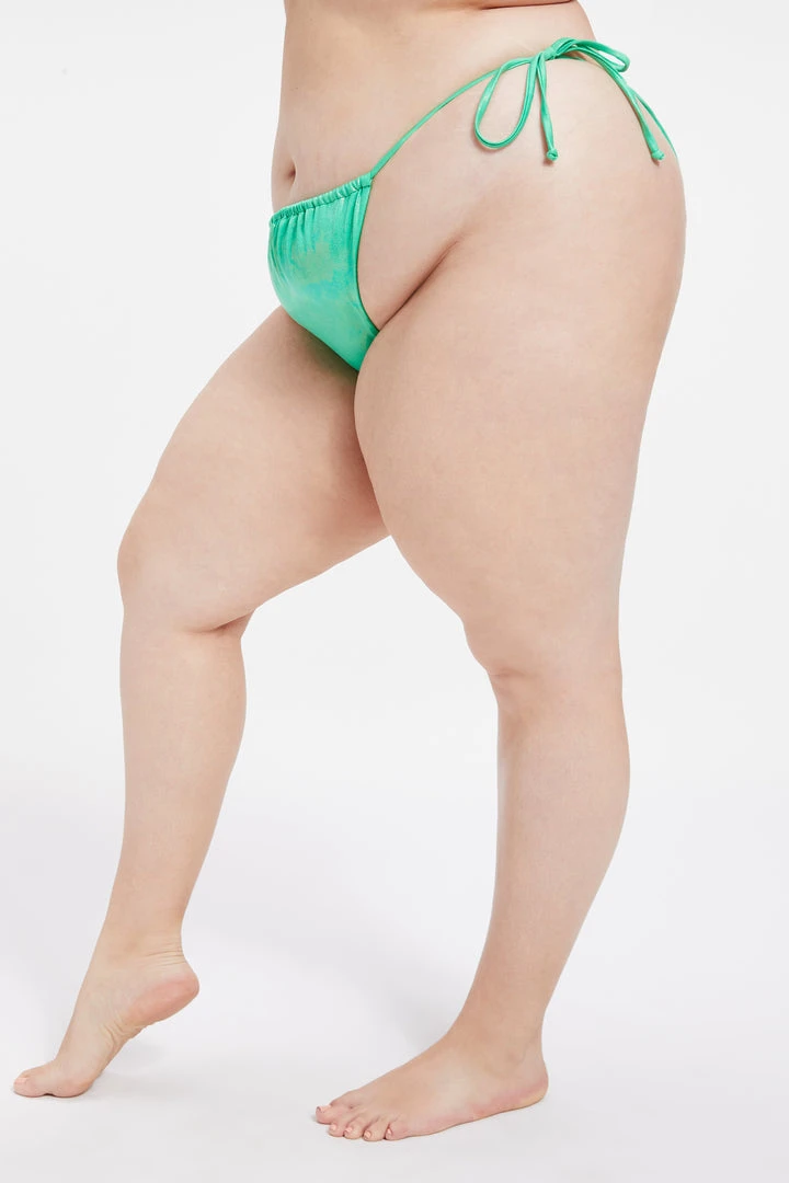 Promo ⭐ GA-SALE SHIMMER TINY TIES BOTTOM | METALLIC GREEN001 ✨ 8 GA-SALE SHIMMER TINY TIES BOTTOM | METALLIC GREEN001