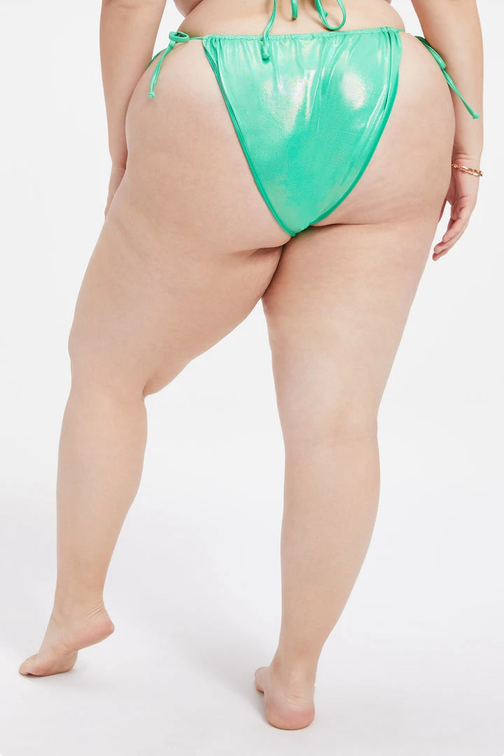 Promo ⭐ GA-SALE SHIMMER TINY TIES BOTTOM | METALLIC GREEN001 ✨ 9 GA-SALE SHIMMER TINY TIES BOTTOM | METALLIC GREEN001