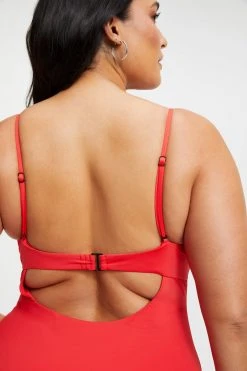 GOOD AMERICAN SHOWOFF ONE-PIECE | BRIGHT POPPY 002