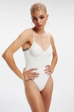 GOOD AMERICAN SHOWOFF ONE-PIECE | IVORY001