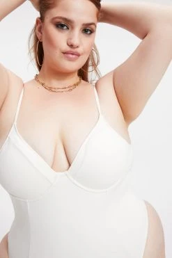 GOOD AMERICAN SHOWOFF ONE-PIECE | IVORY001