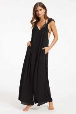 GOOD AMERICAN SEXY TWIST ROMPER | BLACK001