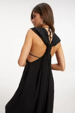 GOOD AMERICAN SEXY TWIST ROMPER | BLACK001