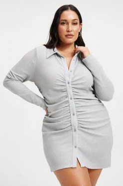 Best deal ๐คฉ GOOD AMERICAN SPARKLE RUCHED MINI DRESS | SILVER001 Cover Ups ๐ฏ 13 GOOD AMERICAN SPARKLE RUCHED MINI DRESS | SILVER001 Cover Ups
