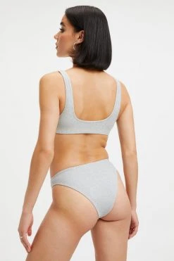 Best Sale ⌛ GOOD AMERICAN SPARKLE SCOOP TOP | SILVER001 🛒 20 GOOD AMERICAN SPARKLE SCOOP TOP | SILVER001