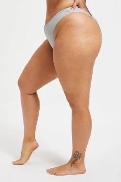 GOOD AMERICAN SPARKLE BETTER BIKINI BOTTOM | SILVER001 Bikini Bottoms