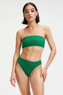 Wholesale 🔔 GOOD AMERICAN SPARKLE BETTER BAND TOP | SUMMER GREEN002 Bikini Tops 🎁 17 GOOD AMERICAN SPARKLE BETTER BAND TOP | SUMMER GREEN002 Bikini Tops
