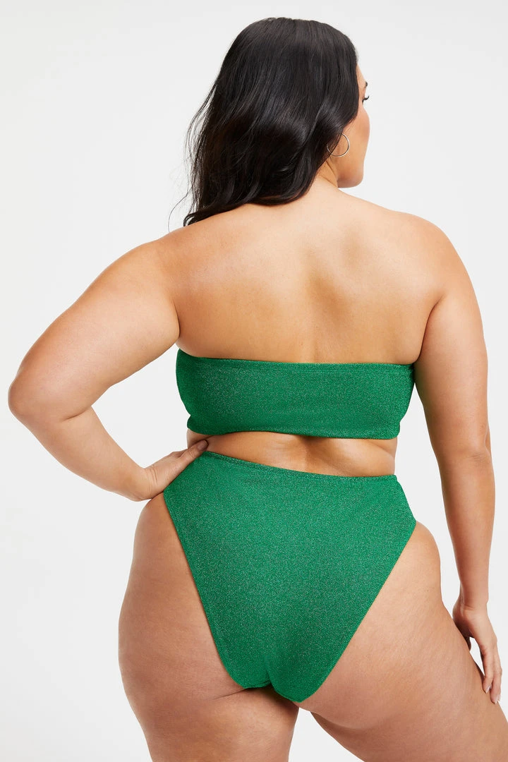 Wholesale 🔔 GOOD AMERICAN SPARKLE BETTER BAND TOP | SUMMER GREEN002 Bikini Tops 🎁 4 GOOD AMERICAN SPARKLE BETTER BAND TOP | SUMMER GREEN002 Bikini Tops