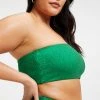 GOOD AMERICAN SPARKLE BETTER BAND TOP | SUMMER GREEN002 Bikini Tops