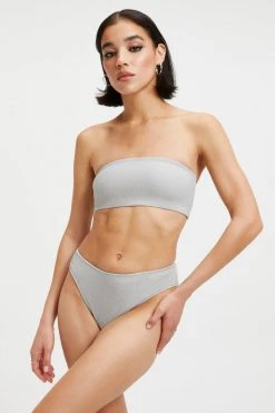 Top 10 ❤️ GOOD AMERICAN 🌟 Bikini Tops SPARKLE BETTER BAND TOP | SILVER001 ⭐ 22 GOOD AMERICAN Bikini Tops SPARKLE BETTER BAND TOP | SILVER001