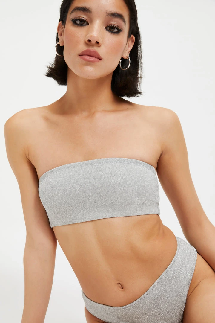 Top 10 ❤️ GOOD AMERICAN 🌟 Bikini Tops SPARKLE BETTER BAND TOP | SILVER001 ⭐ 7 GOOD AMERICAN Bikini Tops SPARKLE BETTER BAND TOP | SILVER001