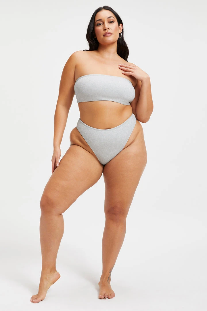 Top 10 ❤️ GOOD AMERICAN 🌟 Bikini Tops SPARKLE BETTER BAND TOP | SILVER001 ⭐ 2 GOOD AMERICAN Bikini Tops SPARKLE BETTER BAND TOP | SILVER001