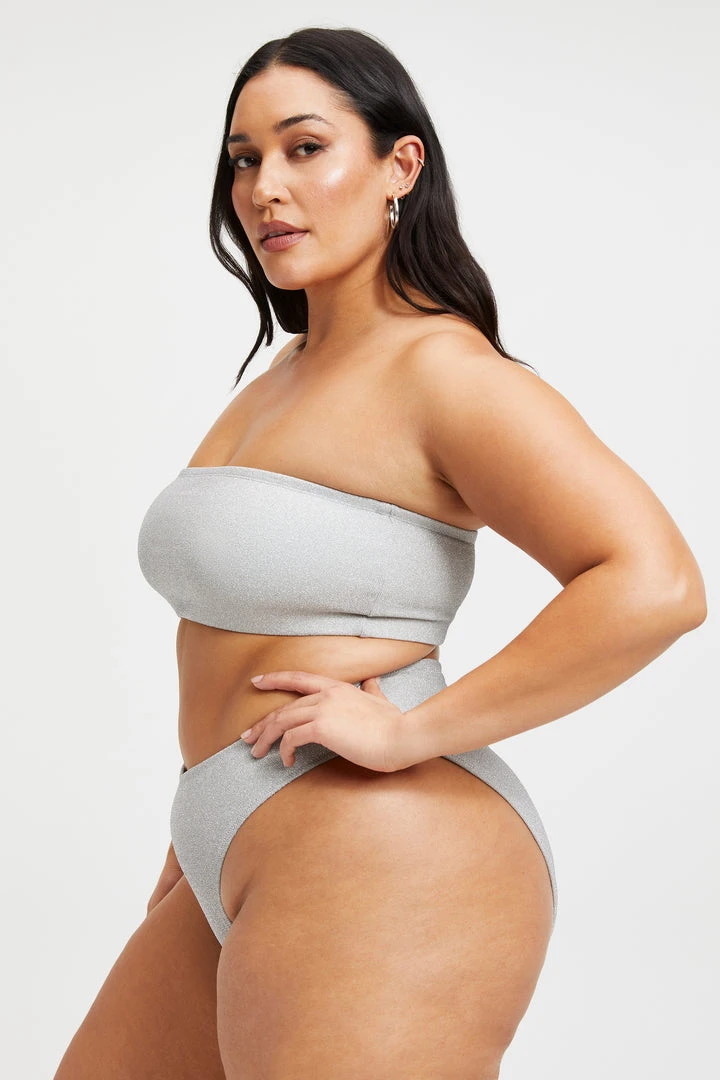 Top 10 ❤️ GOOD AMERICAN 🌟 Bikini Tops SPARKLE BETTER BAND TOP | SILVER001 ⭐ 5 GOOD AMERICAN Bikini Tops SPARKLE BETTER BAND TOP | SILVER001