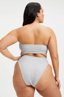 Top 10 ❤️ GOOD AMERICAN 🌟 Bikini Tops SPARKLE BETTER BAND TOP | SILVER001 ⭐ 17 GOOD AMERICAN Bikini Tops SPARKLE BETTER BAND TOP | SILVER001