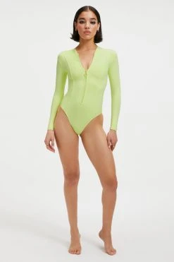 Good American Fashion Store 40 GOOD AMERICAN GOOD COMPRESSION SUIT | KEY LIME001