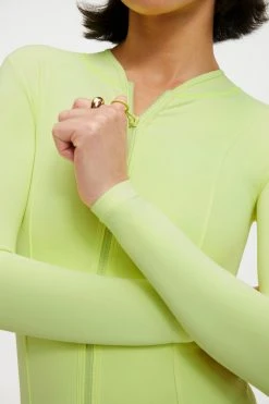 GOOD AMERICAN GOOD COMPRESSION SUIT | KEY LIME001
