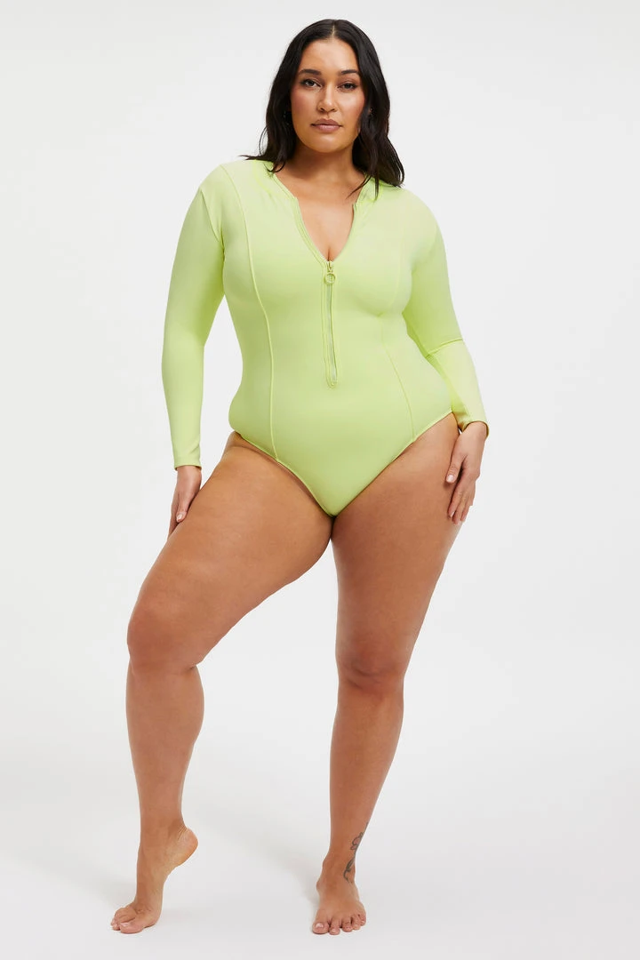 Coupon 😀 GOOD AMERICAN GOOD COMPRESSION SUIT | KEY LIME001 😍 6 GOOD AMERICAN GOOD COMPRESSION SUIT | KEY LIME001