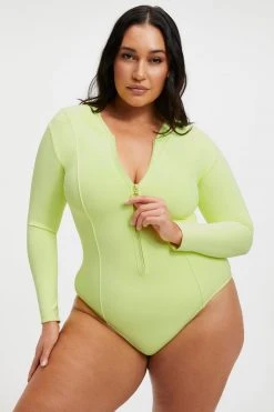 Coupon 😀 GOOD AMERICAN GOOD COMPRESSION SUIT | KEY LIME001 😍 17 GOOD AMERICAN GOOD COMPRESSION SUIT | KEY LIME001