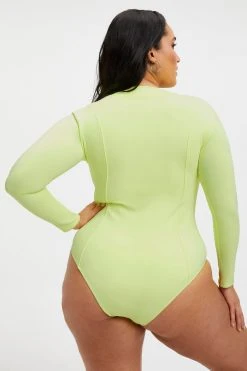 Coupon 😀 GOOD AMERICAN GOOD COMPRESSION SUIT | KEY LIME001 😍 19 GOOD AMERICAN GOOD COMPRESSION SUIT | KEY LIME001