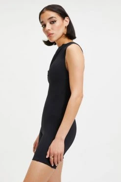 GOOD AMERICAN One-Pieces GOOD COMPRESSION SLEEVELESS SUIT | BLACK001
