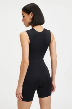 GOOD AMERICAN One-Pieces GOOD COMPRESSION SLEEVELESS SUIT | BLACK001