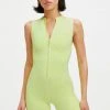 GOOD AMERICAN GOOD COMPRESSION SLEEVELESS SUIT | KEY LIME001 One-Pieces
