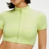 GOOD AMERICAN Bikini Tops GOOD COMPRESSION SWIM SHIRT | KEY LIME001
