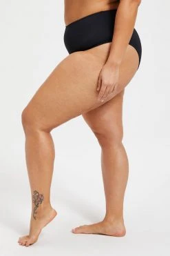 GOOD AMERICAN Bikini Bottoms GOOD COMPRESSION SWIM BRIEF | BLACK001