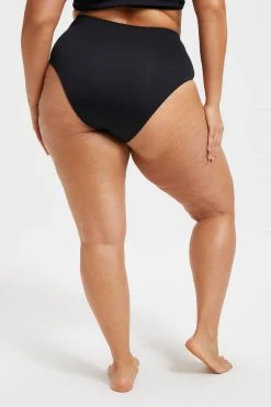 GOOD AMERICAN Bikini Bottoms GOOD COMPRESSION SWIM BRIEF | BLACK001