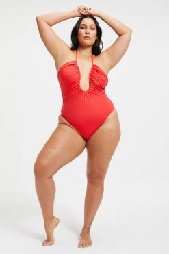 GOOD AMERICAN LEILANI ONE-PIECE | BRIGHT POPPY 002 One-Pieces