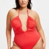 GOOD AMERICAN LEILANI ONE-PIECE | BRIGHT POPPY 002 One-Pieces