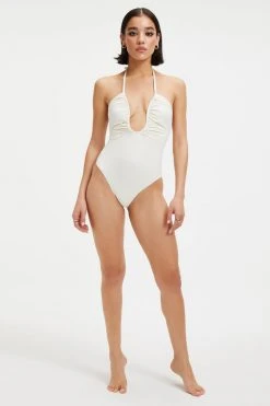 GOOD AMERICAN LEILANI ONE-PIECE | IVORY001