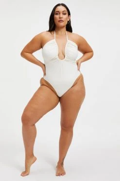GOOD AMERICAN LEILANI ONE-PIECE | IVORY001