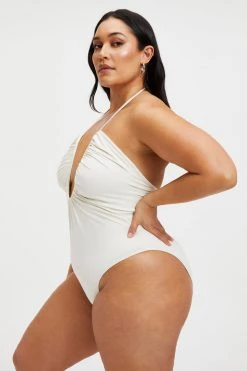 GOOD AMERICAN LEILANI ONE-PIECE | IVORY001