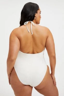 GOOD AMERICAN LEILANI ONE-PIECE | IVORY001
