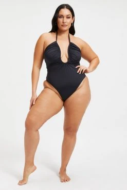 GOOD AMERICAN LEILANI ONE-PIECE | BLACK001