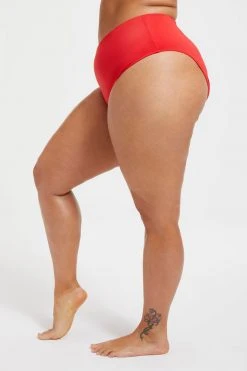 GOOD AMERICAN Bikini Bottoms SWIM BRIEF | BRIGHT POPPY 002